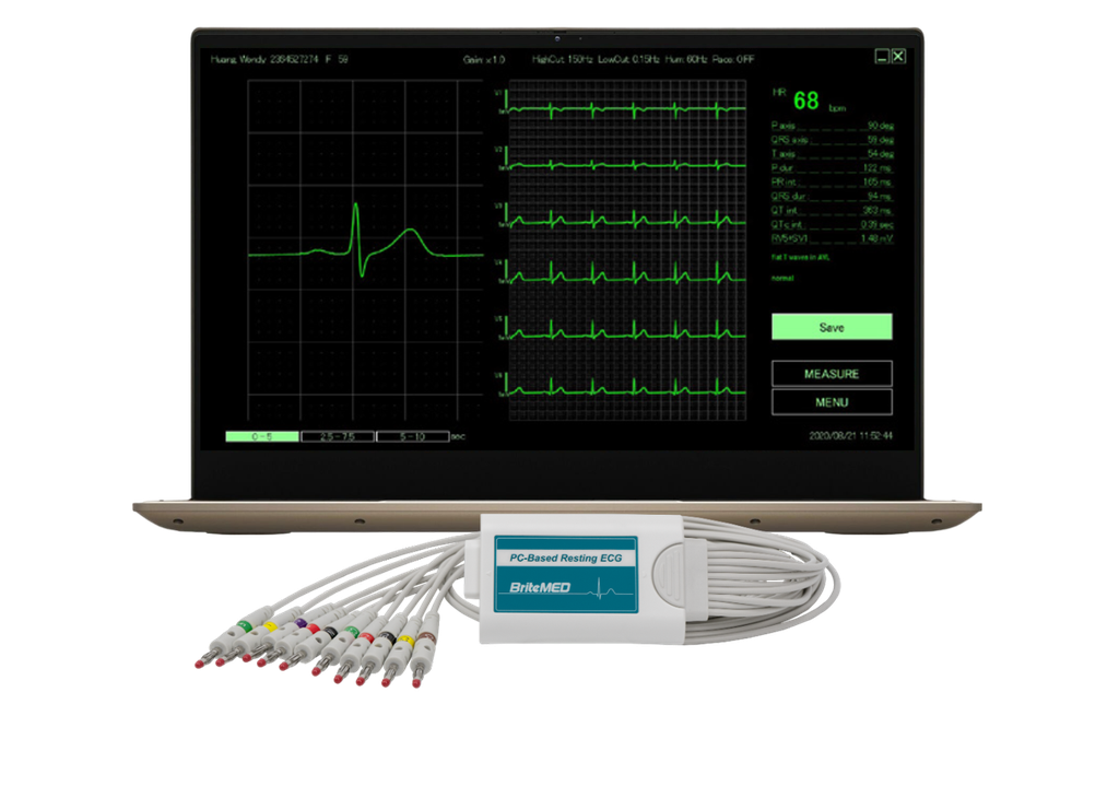 Britemed ECG in Laptop